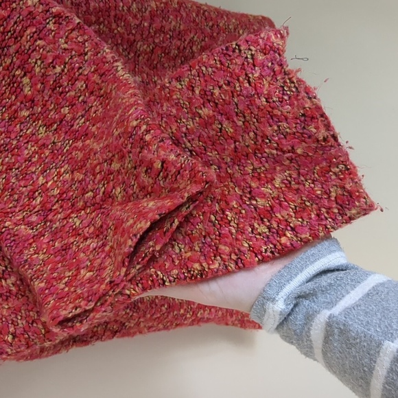 Large Michael Simon New York Multicolor Bright Colorful Sweater Orange Red - Picture 16 of 16